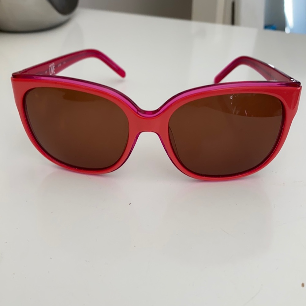 Lacoste pink sunglasses